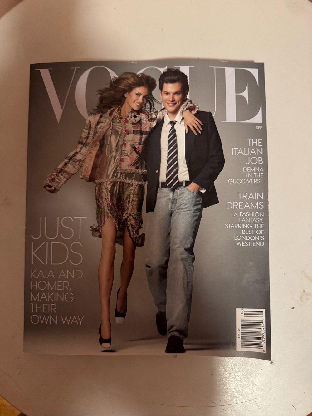 Vogue Magazine September 2026 Kaia Gerber & Homer Gere Just Kids Brand New